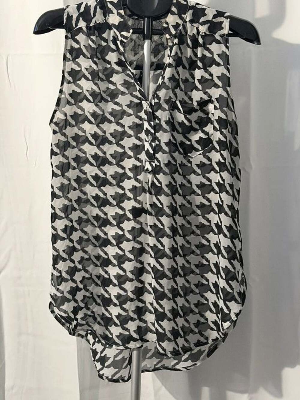 Black and White Blouse